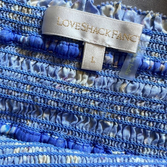 Loveshackfancy Mira Smocked Mini Ruffle Skirt tie blue jay lace trim - Picture 11 of 17